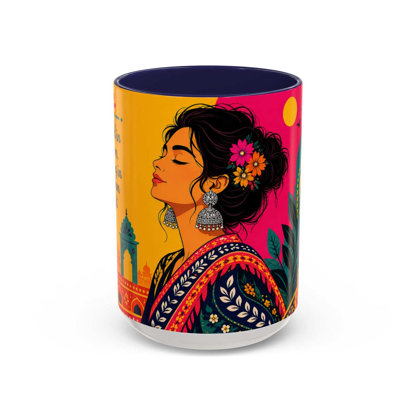 Rooted in Culture Accent Mug – Vibrant Art Coffee Cup