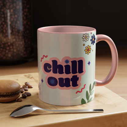 Chill Out Retro Pop Art Mug