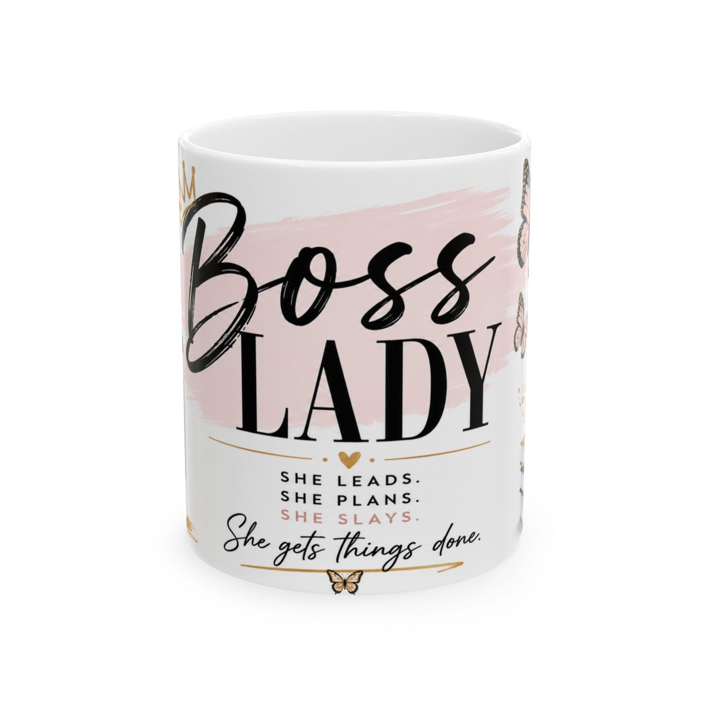 Boss Lady Energy Mug – Fueled by Coffee & Ambition