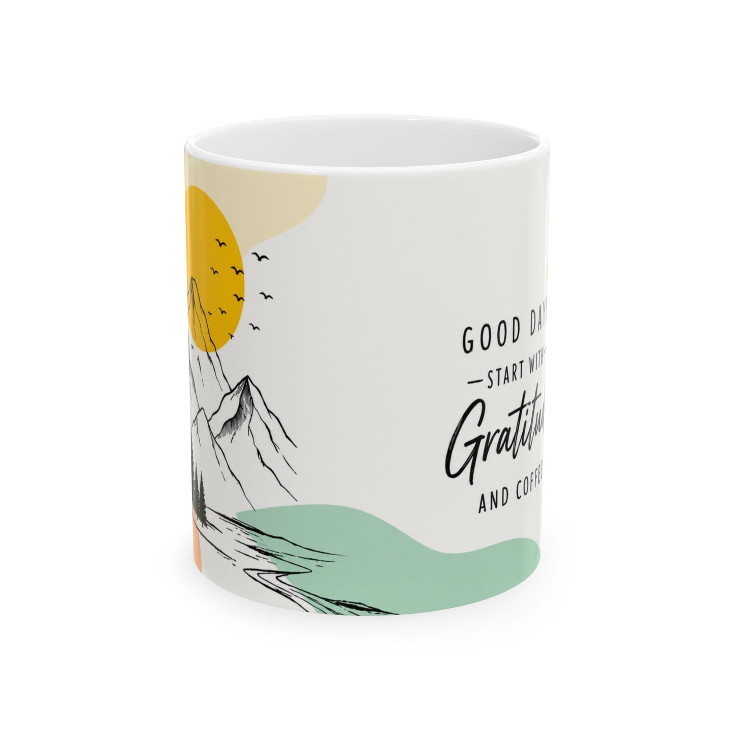 Good Days Start with Gratitude & Coffee Mug