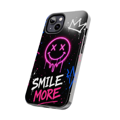 Smile More Neon Graffiti Phone Case