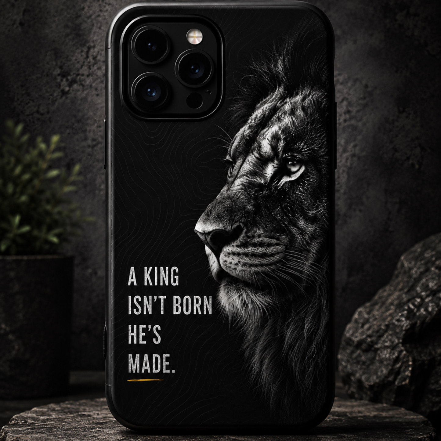 A King Isn't Born, He's Made™ Matte Tough Phone Case