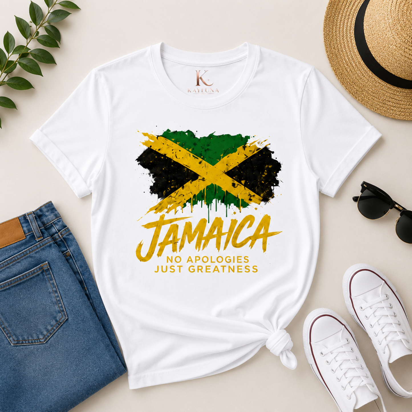 Jamaica No Apologies Just Greatness Unisex Graphic Tee