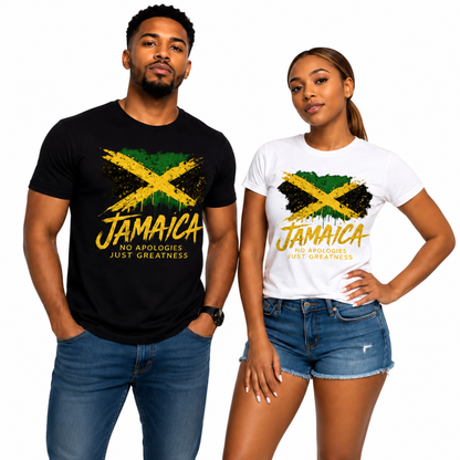 Jamaica No Apologies Just Greatness Unisex Graphic Tee