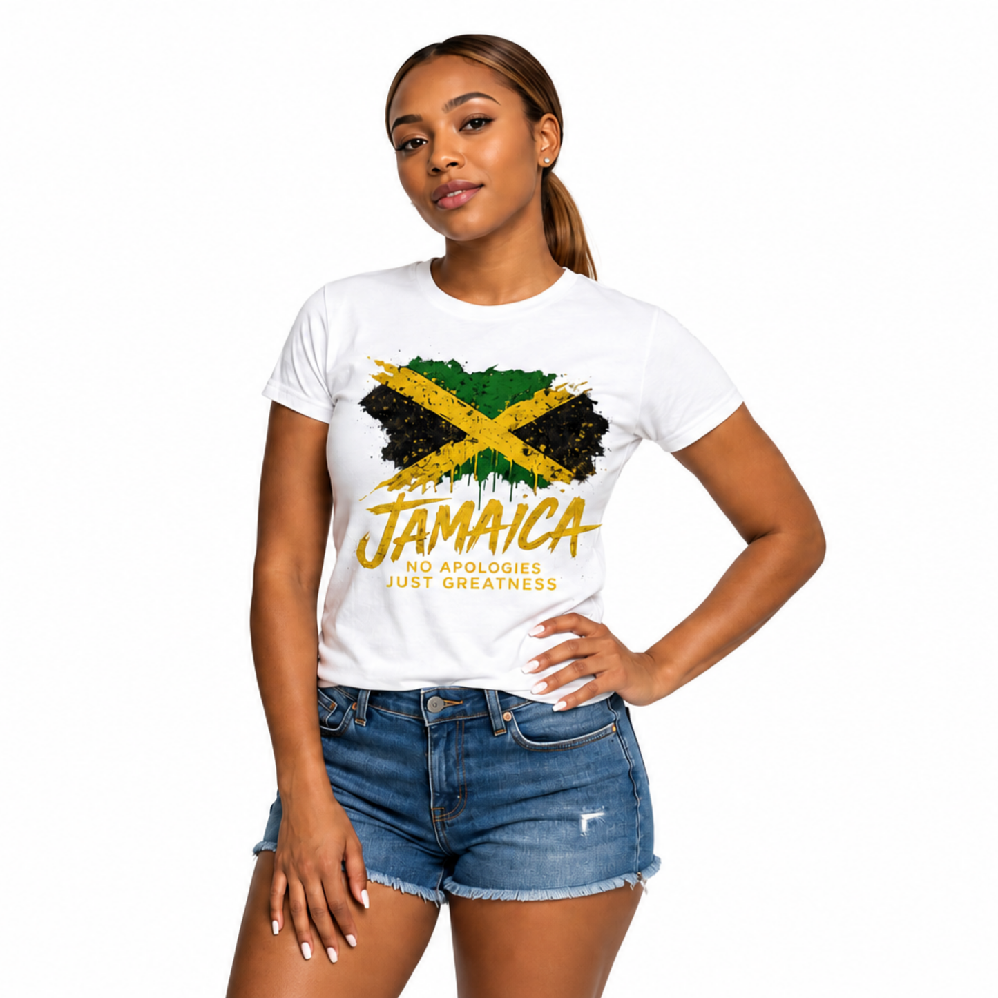 Jamaica No Apologies Just Greatness Unisex Graphic Tee