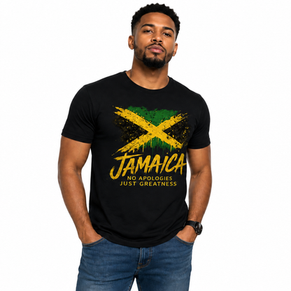 Jamaica No Apologies Just Greatness Unisex Graphic Tee