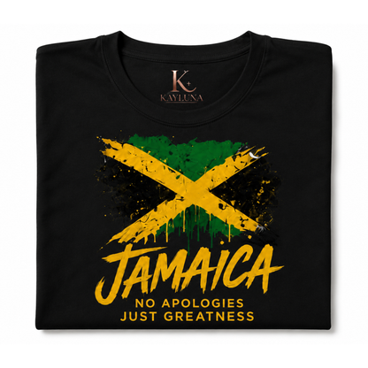 Jamaica No Apologies Just Greatness Unisex Graphic Tee
