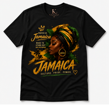 Rooted in Jamaica™ – Culture, Pride & Power Unisex Graphic Tee