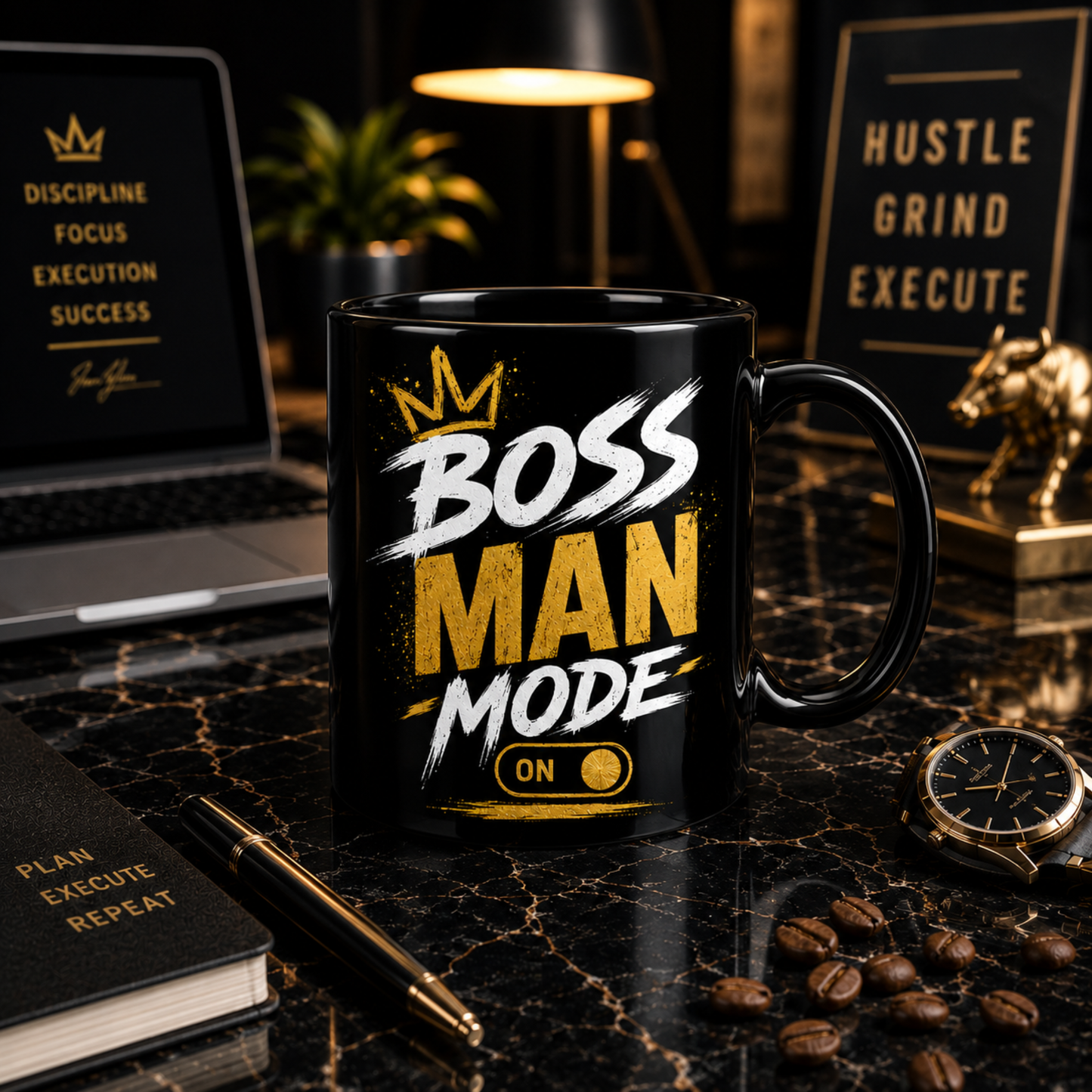 Boss Man Mode Mug – Executive Grind Edition