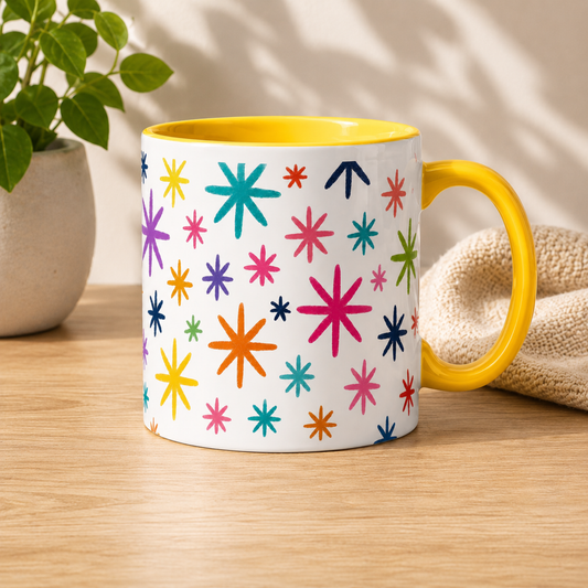 Retro Starburst Sunshine Mug