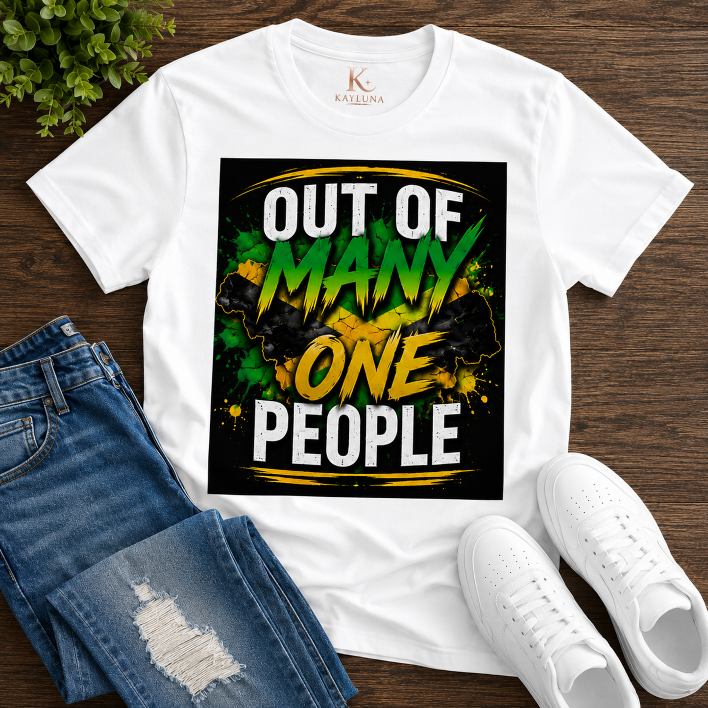 Out of Many One People Jamaican Unisex Tee