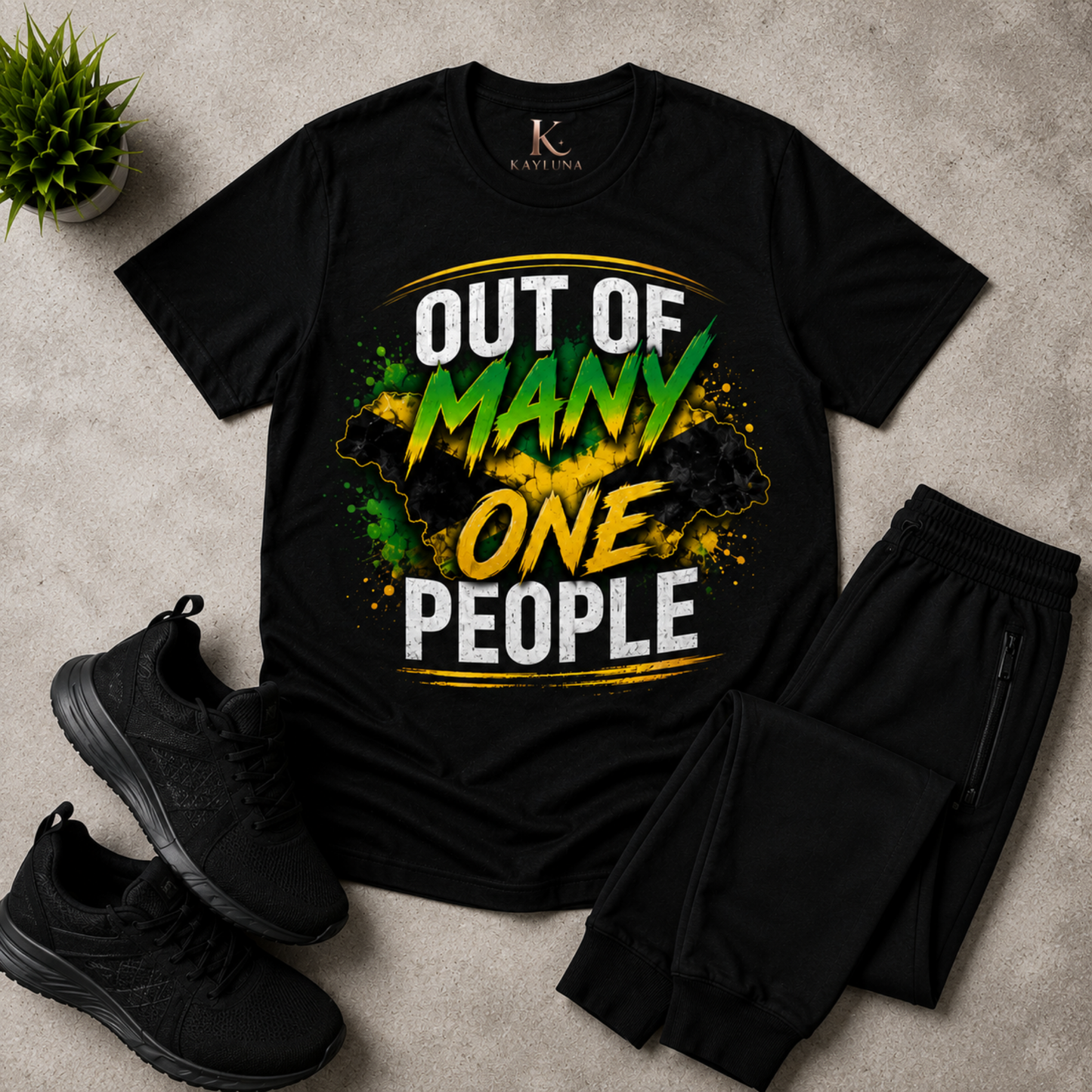 Out of Many One People Jamaican Unisex Tee