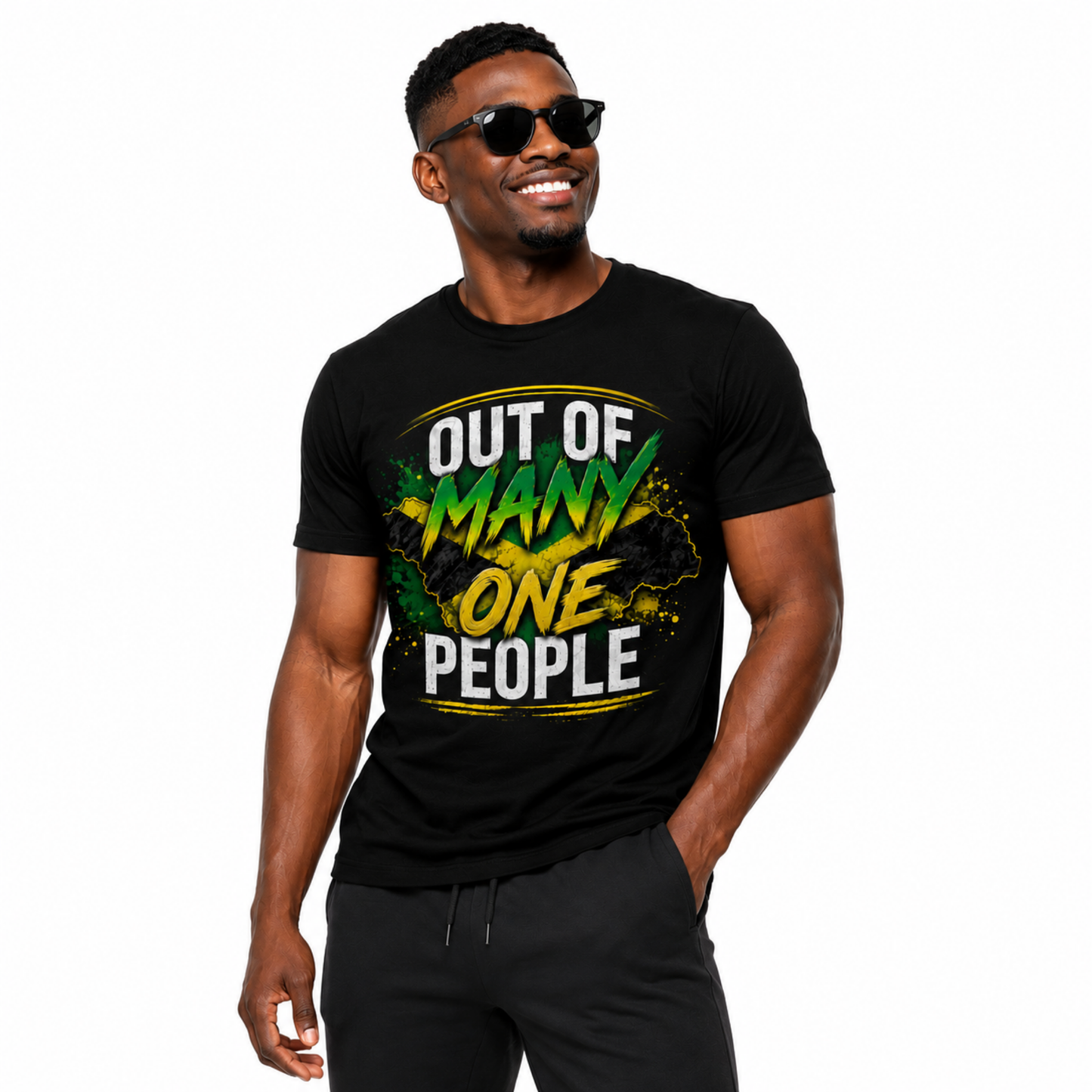Out of Many One People Jamaican Unisex Tee