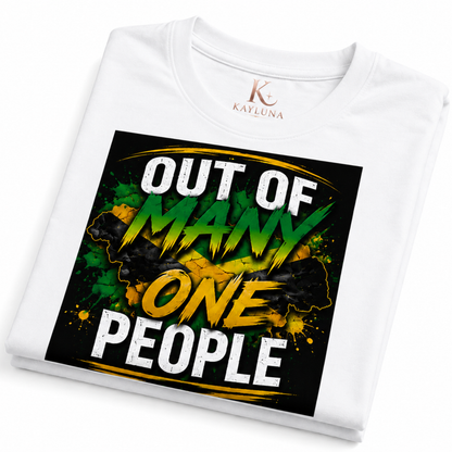 Out of Many One People Jamaican Unisex Tee