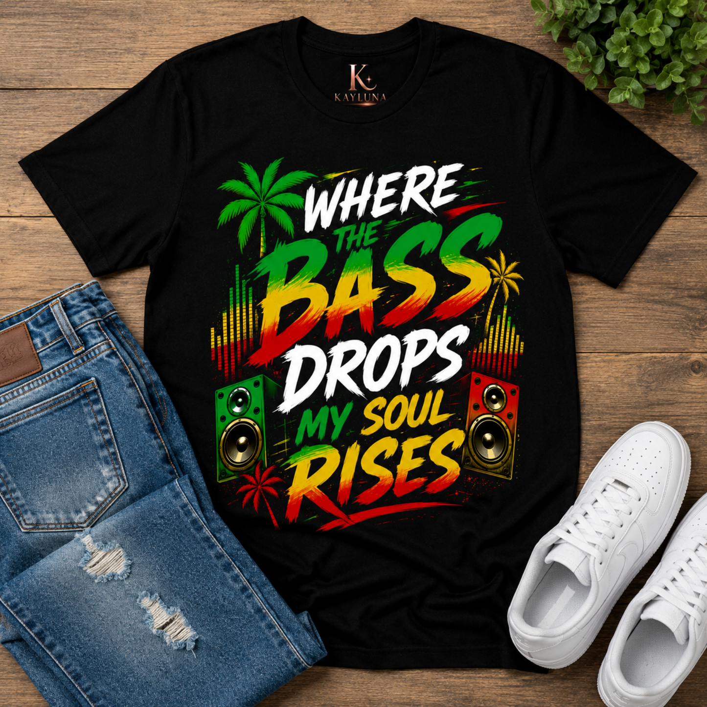 Where the Bass Drops Reggae Tee