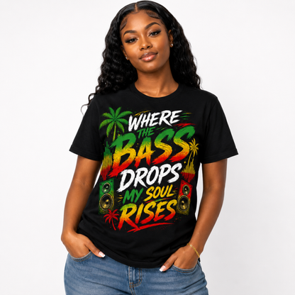 Where the Bass Drops Reggae Tee
