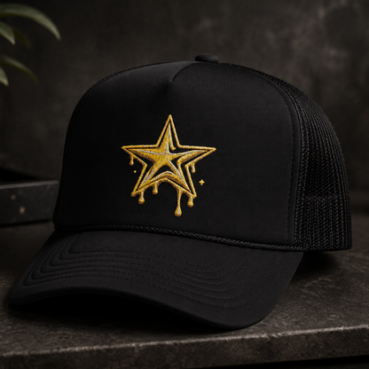 Dripping Gold Star Hat