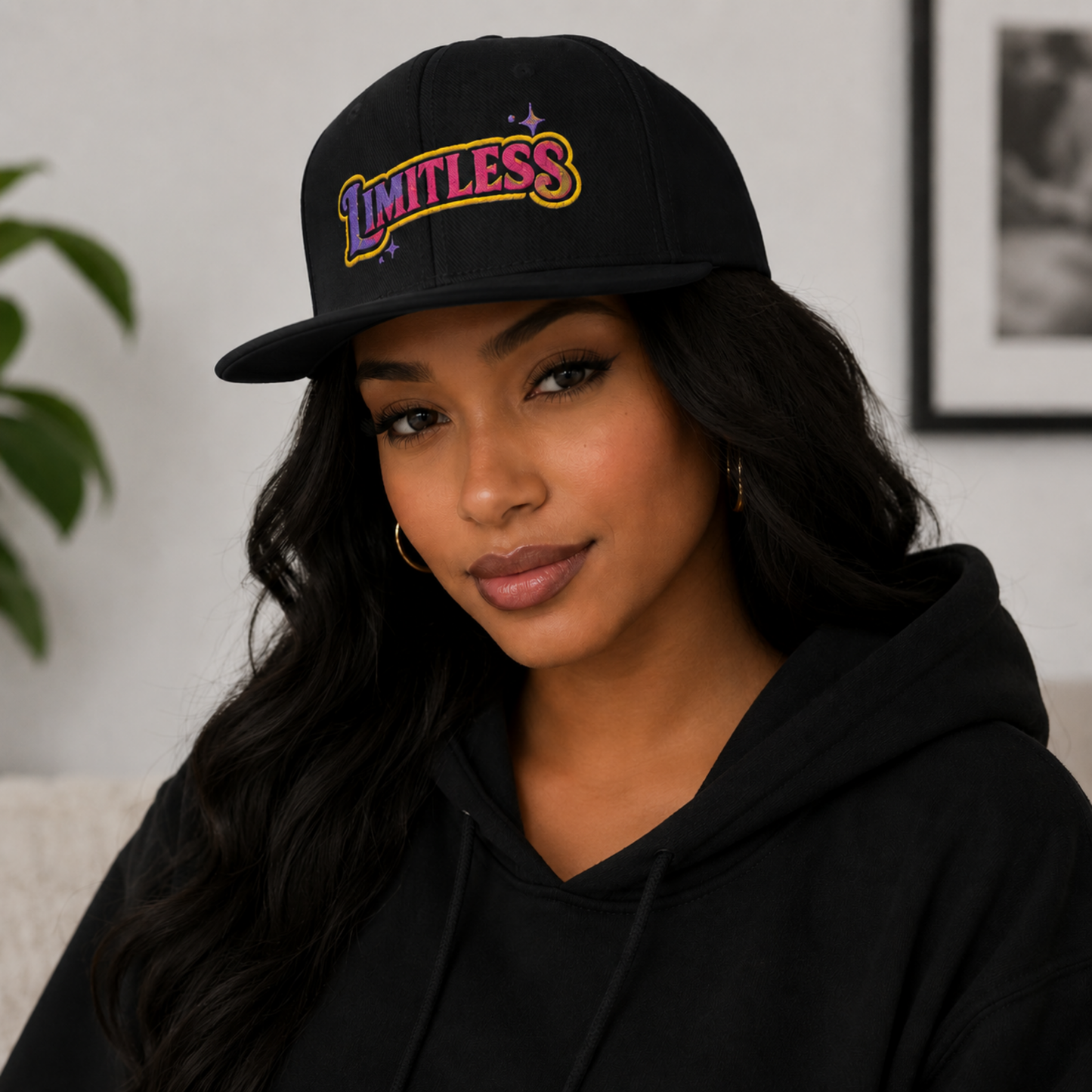 Limitless Embroidered Snapback Hat