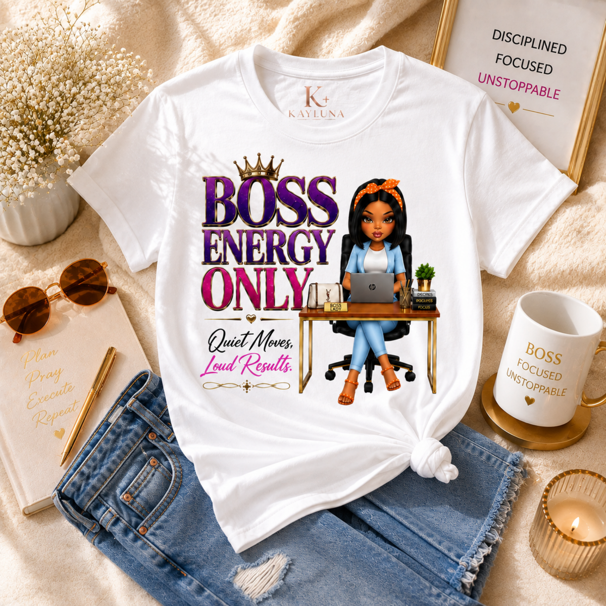 Boss Energy™ – Bold Confidence Graphic Tee