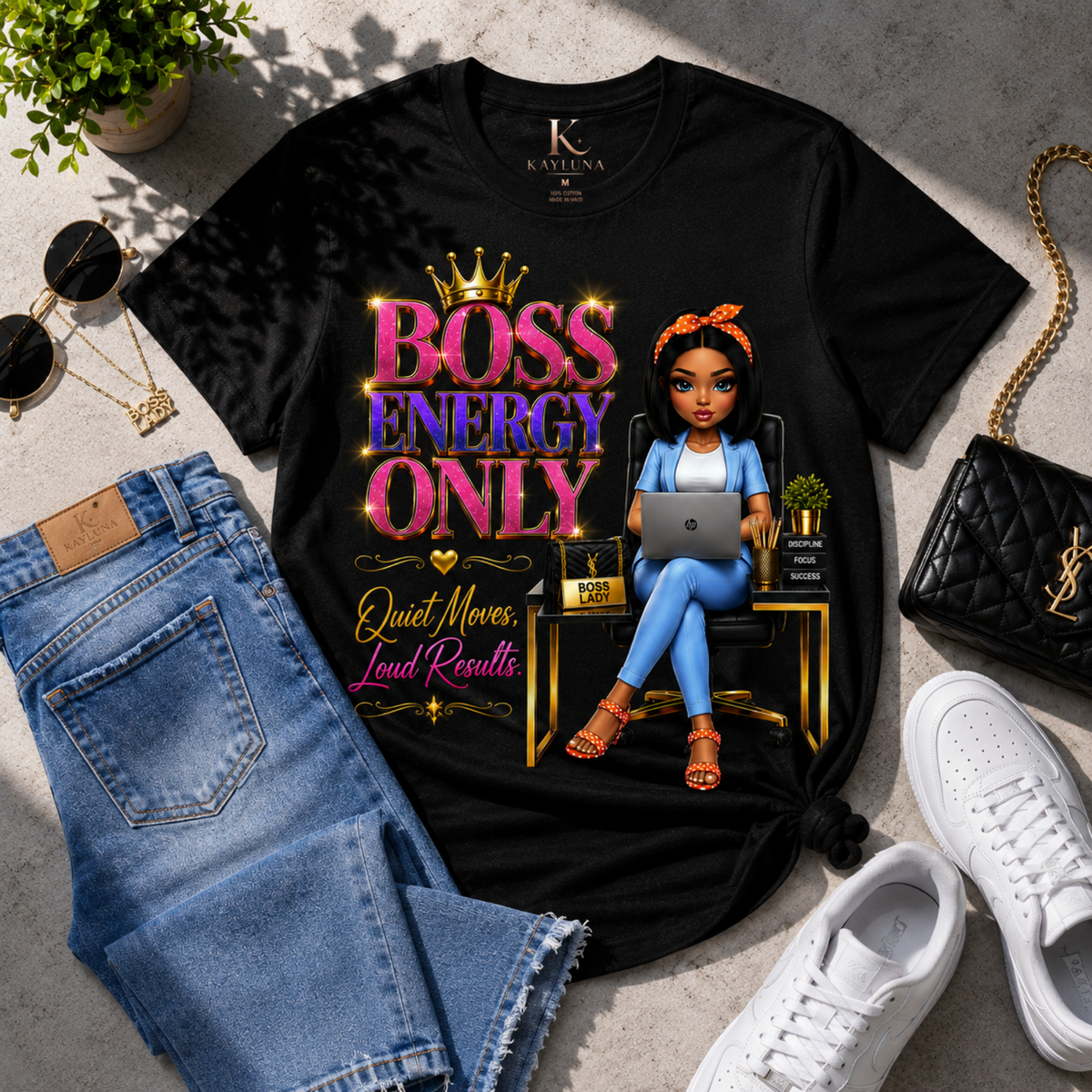 Boss Energy™ – Bold Confidence Graphic Tee
