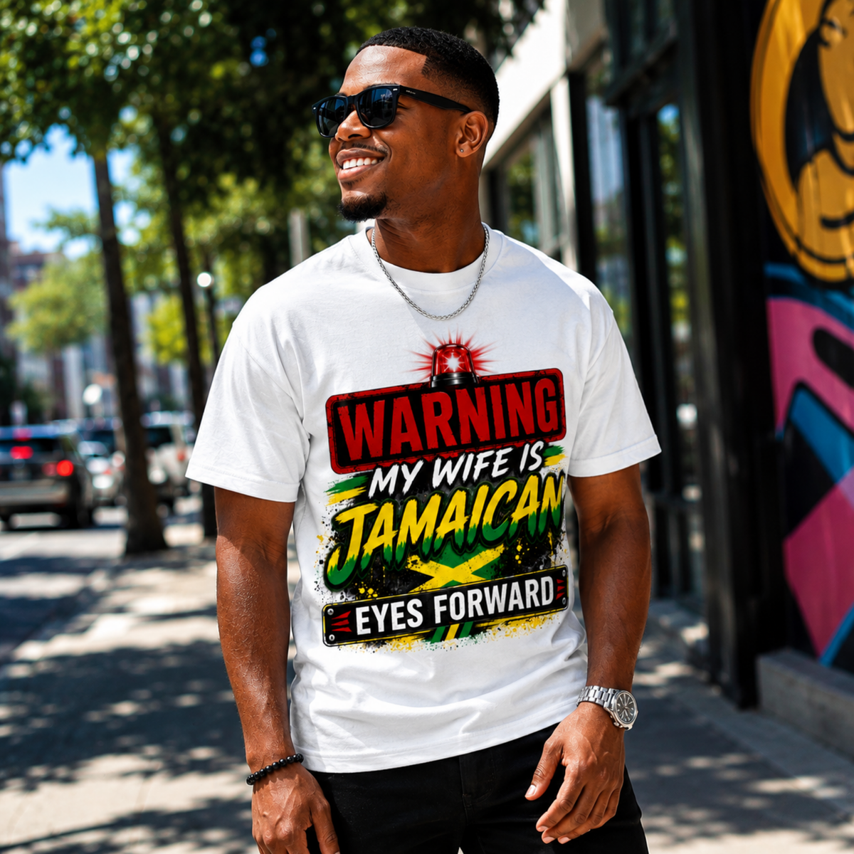 Warning My Wife Is Jamaican Men’s Tee