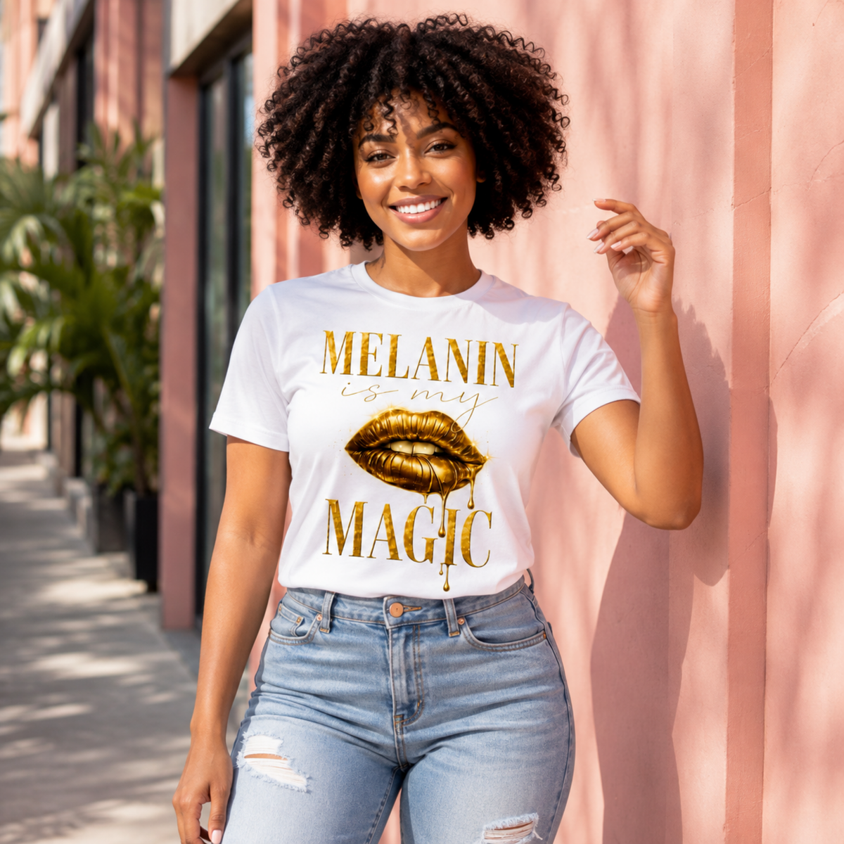 Melanin Magic™ Gold Luxe Graphic Tee