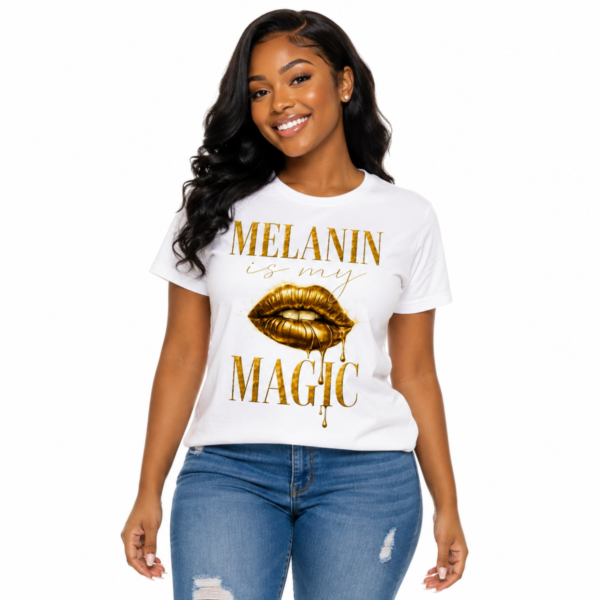 Melanin Magic™ Gold Luxe Graphic Tee