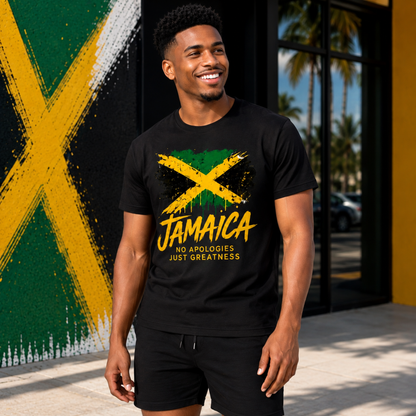 Jamaica No Apologies Just Greatness Unisex Graphic Tee