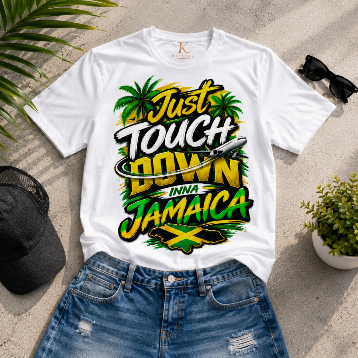 Just Touch Down Inna Jamaica Tee