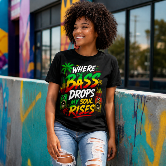 Where the Bass Drops Reggae Tee