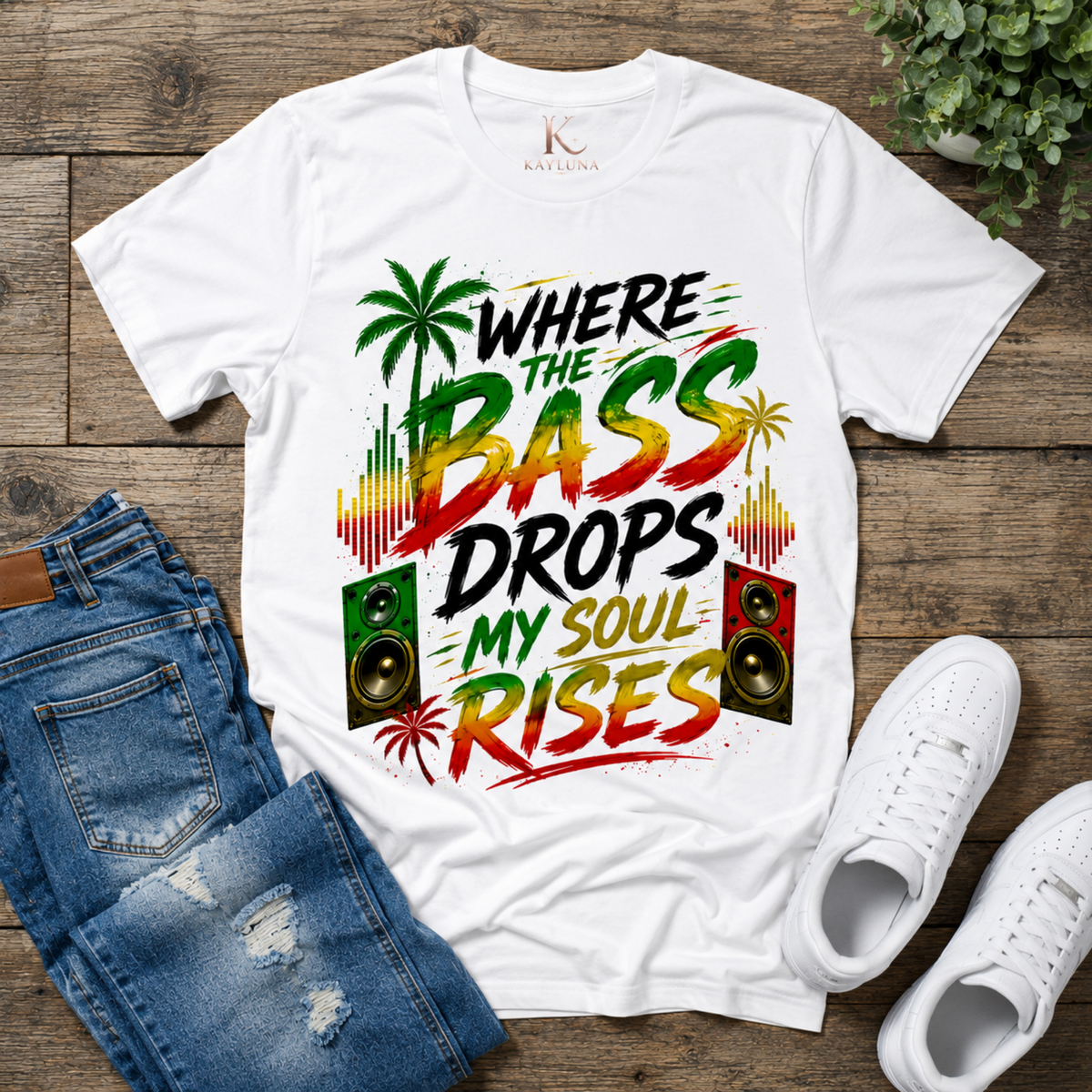 Where the Bass Drops Reggae Tee