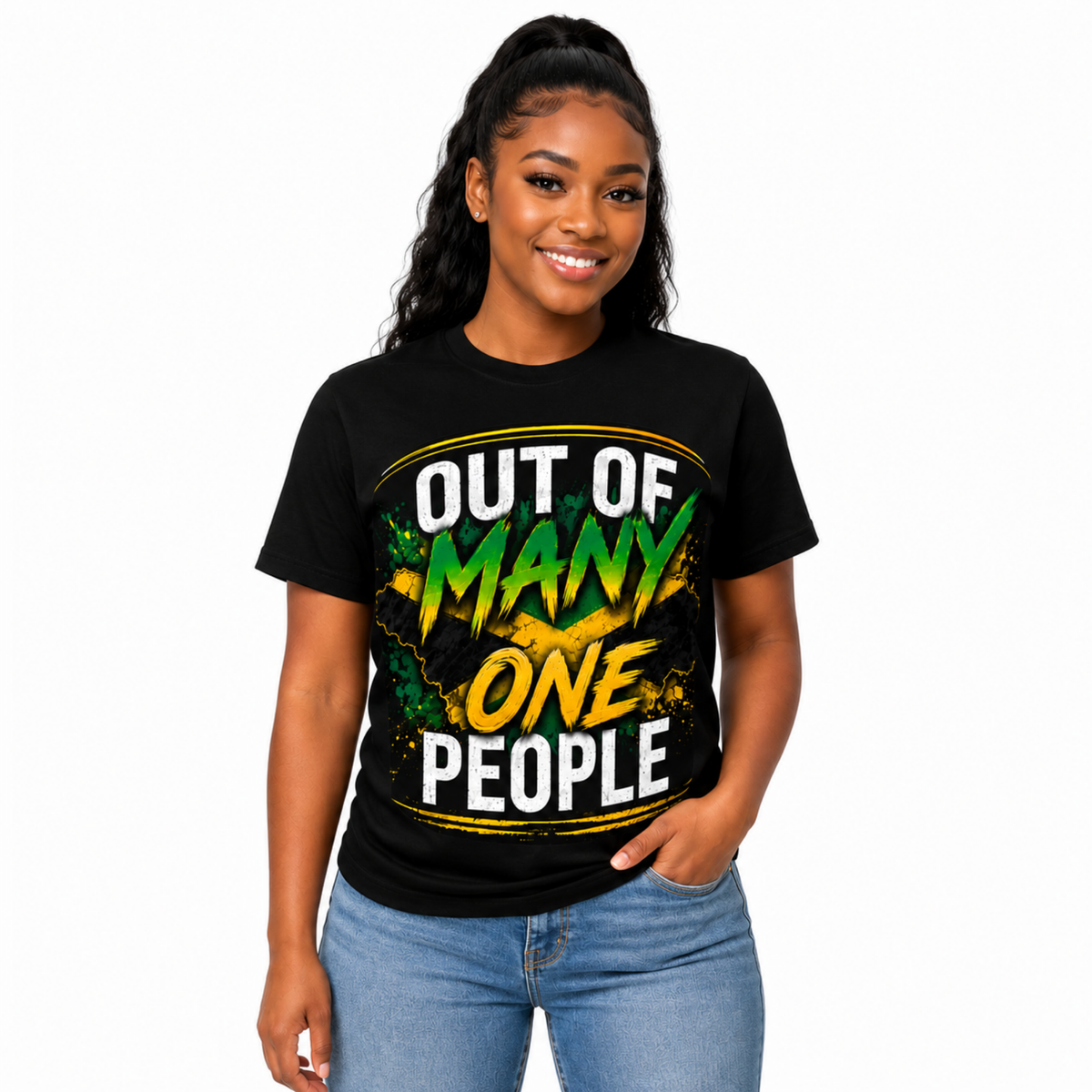 Out of Many One People Jamaican Unisex Tee