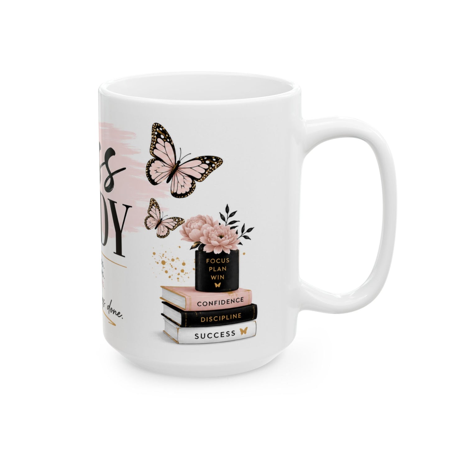 Boss Lady Energy Mug – Fueled by Coffee & Ambition