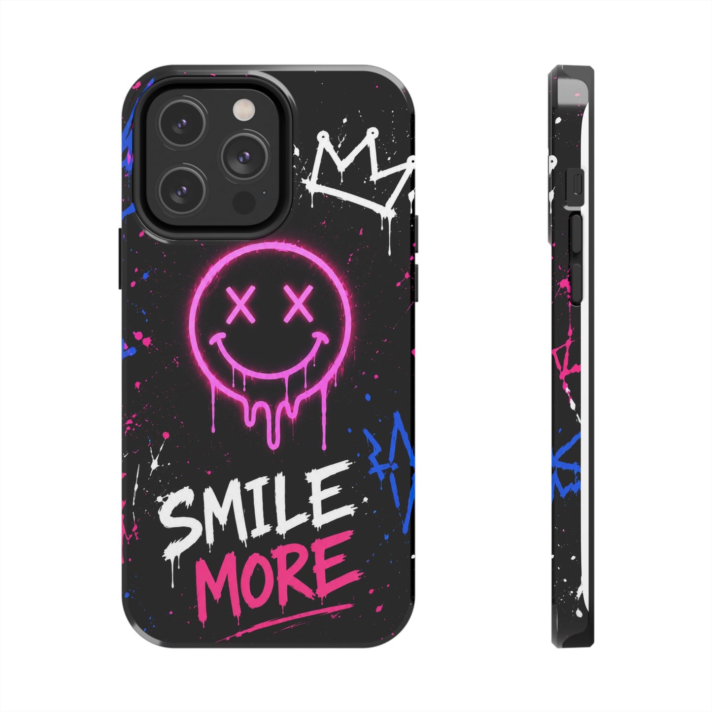 Smile More Neon Graffiti Phone Case