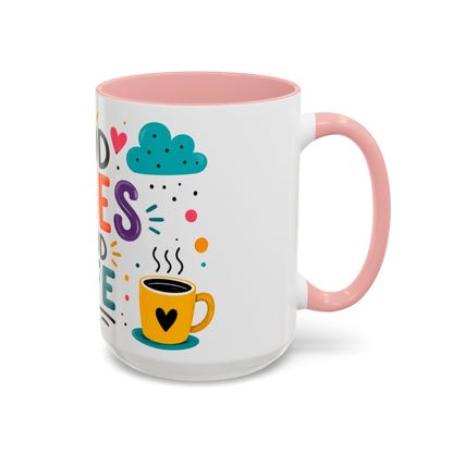 Good Vibes Good Life Accent Coffee Mug