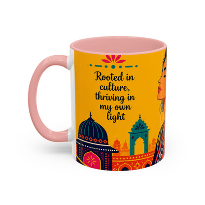 Rooted in Culture Accent Mug – Vibrant Art Coffee Cup