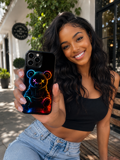 Neon Rebel Teddy Phone Case